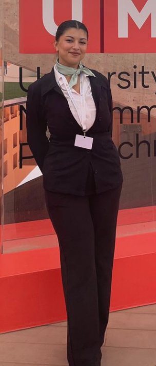 Aya K. — Hôtesse salon Vista Events, talent événementiel multilingue à Casablanca, Maroc